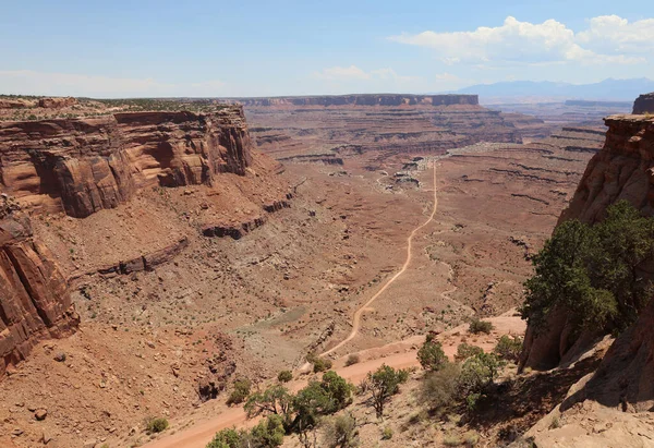 Skalní Formace Národním Parku Canyonlands Utah Usa — Stock fotografie