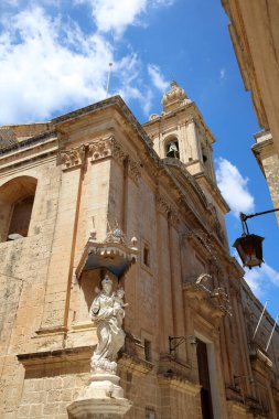 Mdina 'daki St. Paul Metropolitan Katedrali. Malta