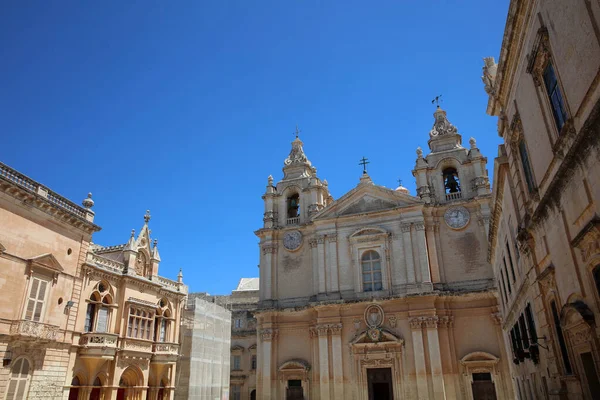 Catedral São Paulo Pedro Mdina Malta — Fotografia de Stock