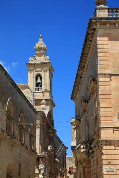 Catedral Metropolitana São Paulo Mdina Malta — Fotografia de Stock