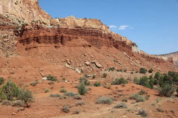 Krajina Národním Parku Capitol Reef Utahu Spojené Státy — Stock fotografie