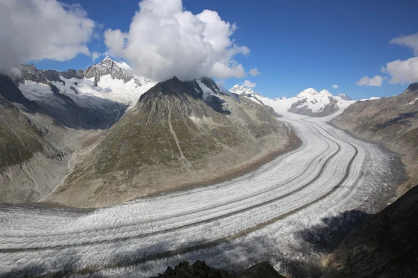 Aletsch Buzulu — Stok fotoğraf