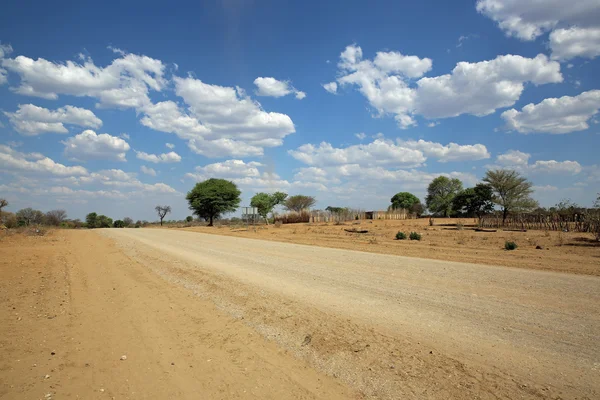 Namibiska road — Stockfoto