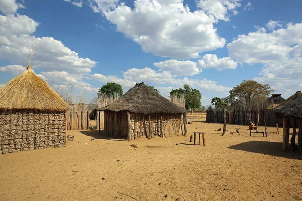 Αφρικανική χωριό — Φωτογραφία Αρχείου