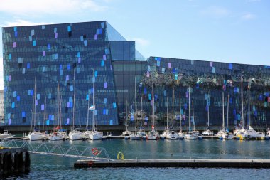 Harpa konser salonu.