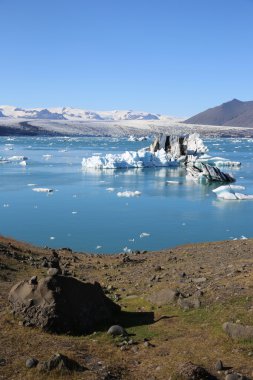 İzlanda'daki Jokulsarlon lagoon