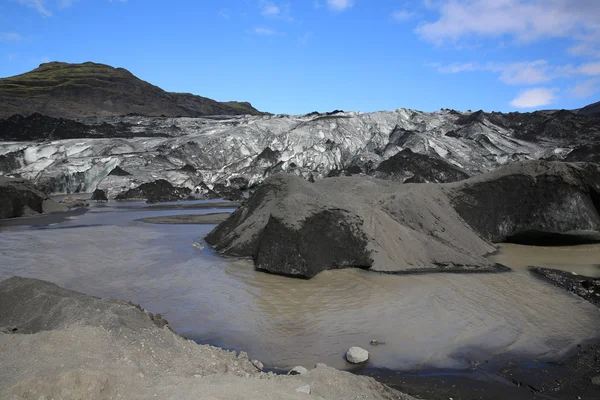 Solheimajokull 氷河。アイスランド — ストック写真