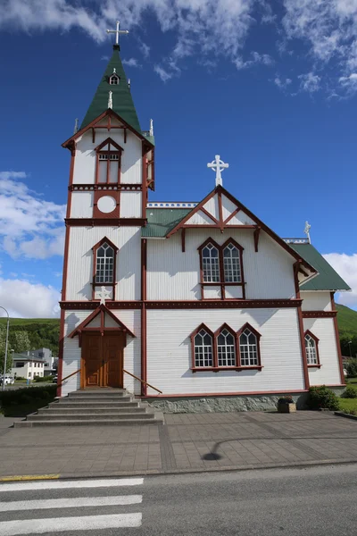 Kostel Husavik — Stock fotografie