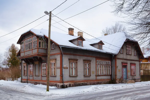 Parnu Észtország 2019 Január Nyikolaj Utca Télen — Stock Fotó