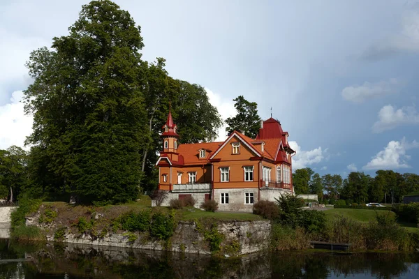 Kuressaare Saaremaa Estonia August 2019 Wooden Villa Lossi Street — Stock Photo, Image