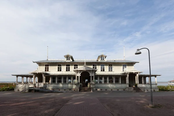 Haapsalu Estónia Agosto 2019 Café Verão Kuursaal — Fotografia de Stock