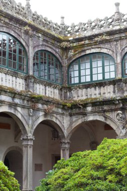 Santiago de Compostela, İspanya - 23 Eylül 2014: Santiago de Compostela Üniversitesi Manastırı