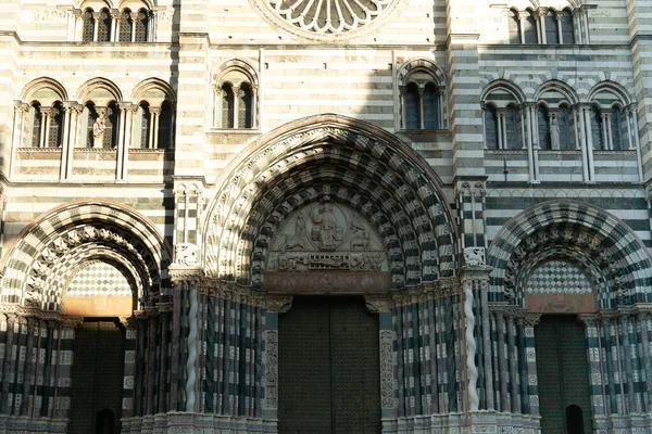 Génova Italia Abril 2015 Catedral San Lorenzo —  Fotos de Stock