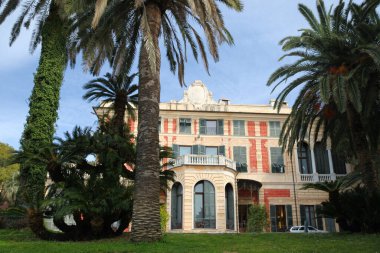 Nervi, Genoa, İtalya - 2 Nisan 2015: Villa Serra
