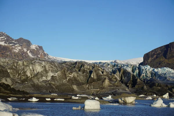 Маршрут Льодовик Ватнайокутль Національний Парк Скафтафелл Ісландія — стокове фото