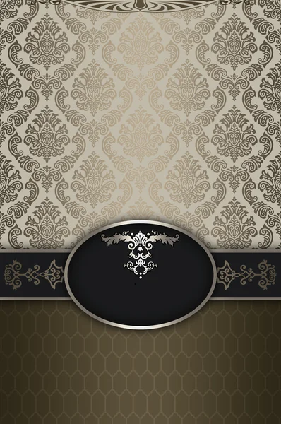 Dekorativer Hintergrund mit elegantem Rand und Rahmen. — Stockfoto