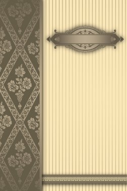 Çerçeve ile dekoratif antika arka plan.