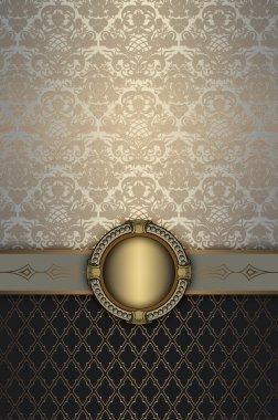 Çerçeve ile dekoratif antika arka plan.