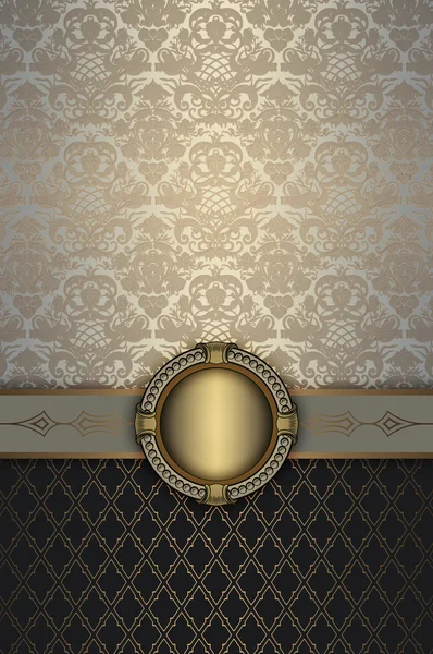 Decorative vintage background with frame. — Stock Photo, Image