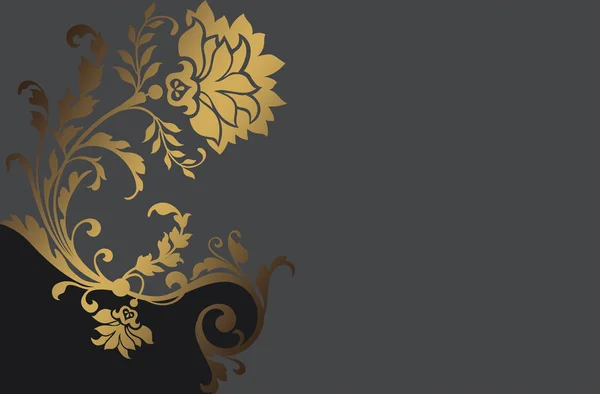 Decoratieve achtergrond met gouden patroon. — Stockfoto