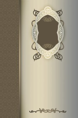 Zarif çerçeve ile dekoratif arka plan.