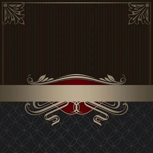 Decorative background with elegant border and patterns. — Stock Photo, Image