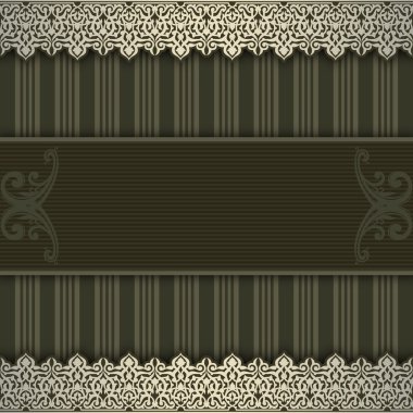 Dekoratif arka plan desenleri ve zarif kenarlıklı.