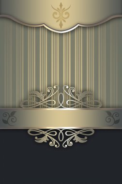 Zarif kenarlık ve desenleri ile dekoratif arka plan.