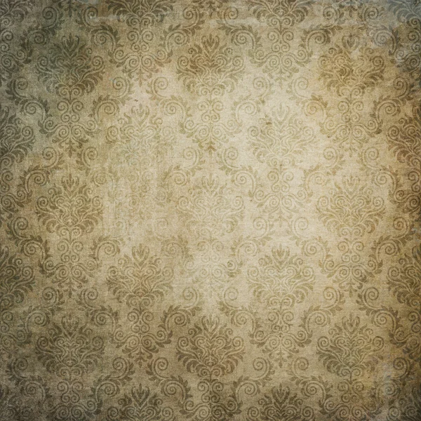 Old dirty paper background with vintage patterns. — Stock Photo, Image