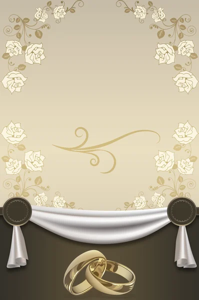 Esküvői meghívó kártya design. — Stock Fotó