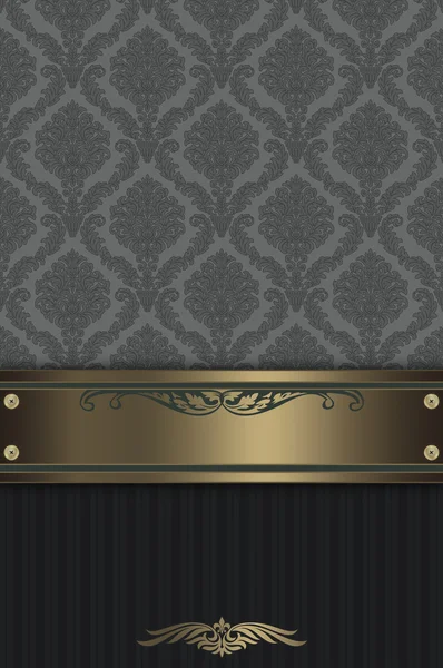 Vintage background with decorative patterns and border. — Stock Photo, Image