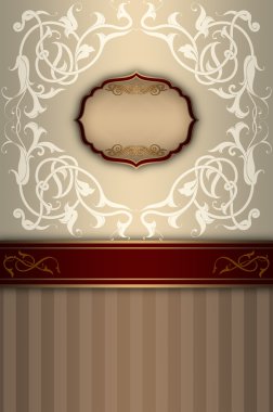 Dekoratif çerçeve ve desenleri ile dekoratif arka plan.