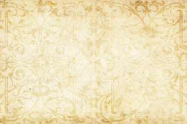 Kağıt arka plan vintage desenleri ile eski sararmış.