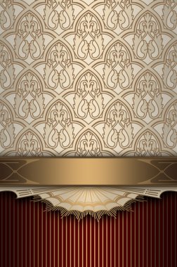 Eski moda desenlerle dekoratif arka plan.