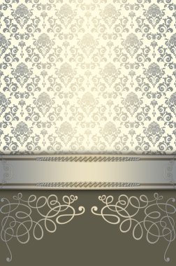 Zarif kenarlık ve desenleri ile dekoratif arka plan.