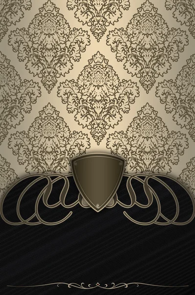 Luxury vintage background with old-fashioned patterns.