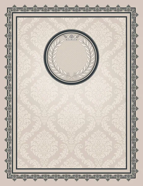 Vintage Background Decorative Ornamental Border Elegant Frame Patterns — Stock Photo, Image