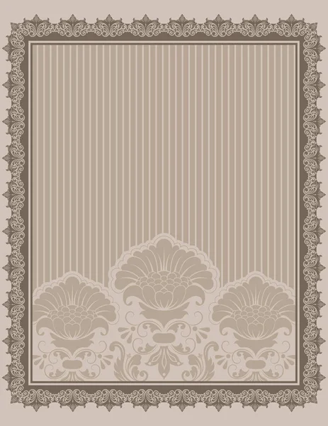 Decorative Background Ornamental Border Elegant Floral Patterns — Stock Photo, Image