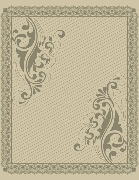 Decorative Background Ornamental Border Copy Space Text — Stock Photo, Image