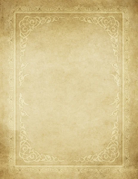 Bad Condition Paper Background Vintage Ornamental Border Copy Space Royalty Free Stock Photos