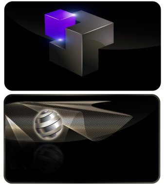 Kredi kartı şablonu.