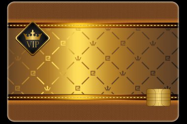 Kredi kartı şablonu.