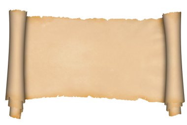 Ortaçağ parşömen kaydırma.