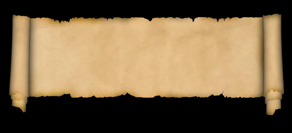 Medeltida scroll pergament. — Stockfoto
