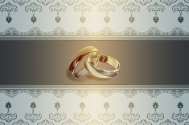 Düğün davetiyesi.