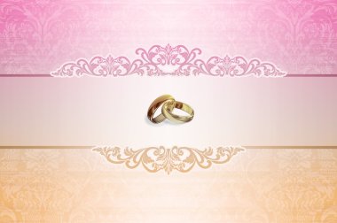 Düğün davetiyesi.