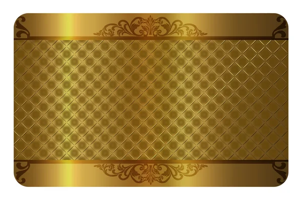 Gold business or gift card template.