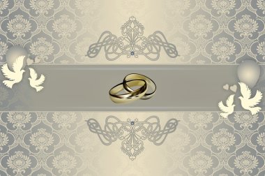 Düğün davetiyesi.