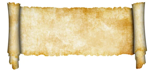Свиток средневекового пергамента . — стоковое фото