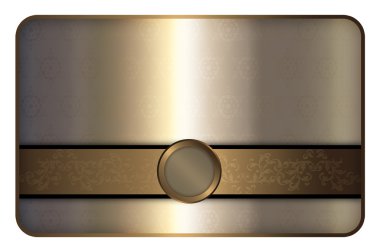 Altın iş ya da hediye kartı şablonu.